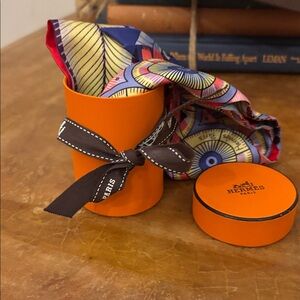 Hermes Multicolor Silk Scarf